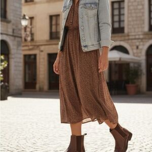 Cole Haan Nike Air Waterproof Chelsea Boots | Size 8B | Brown Leather